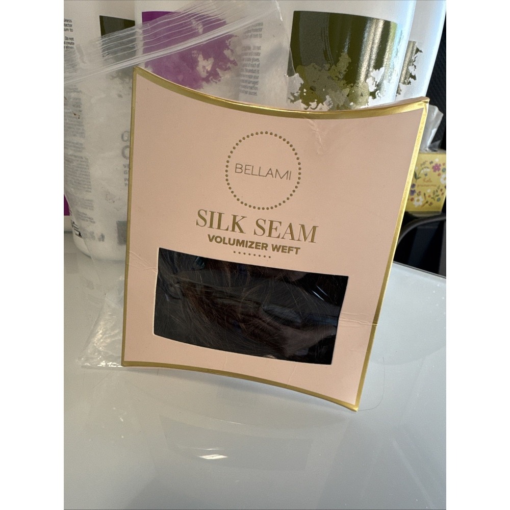 Bellami Silk Seam Volumizer Weft 20" 50g Hair Extension Dark Brown/Dirty Blonde